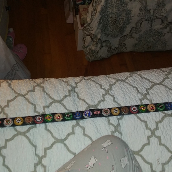 Retro bottle cap belt. 36 inches in length main image 12